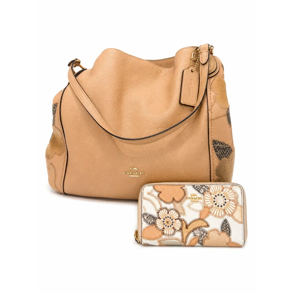 Coach Edie 31 Tea Rose Bag & Wallet Set